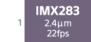 1 IMX283 2.4μm 22fps